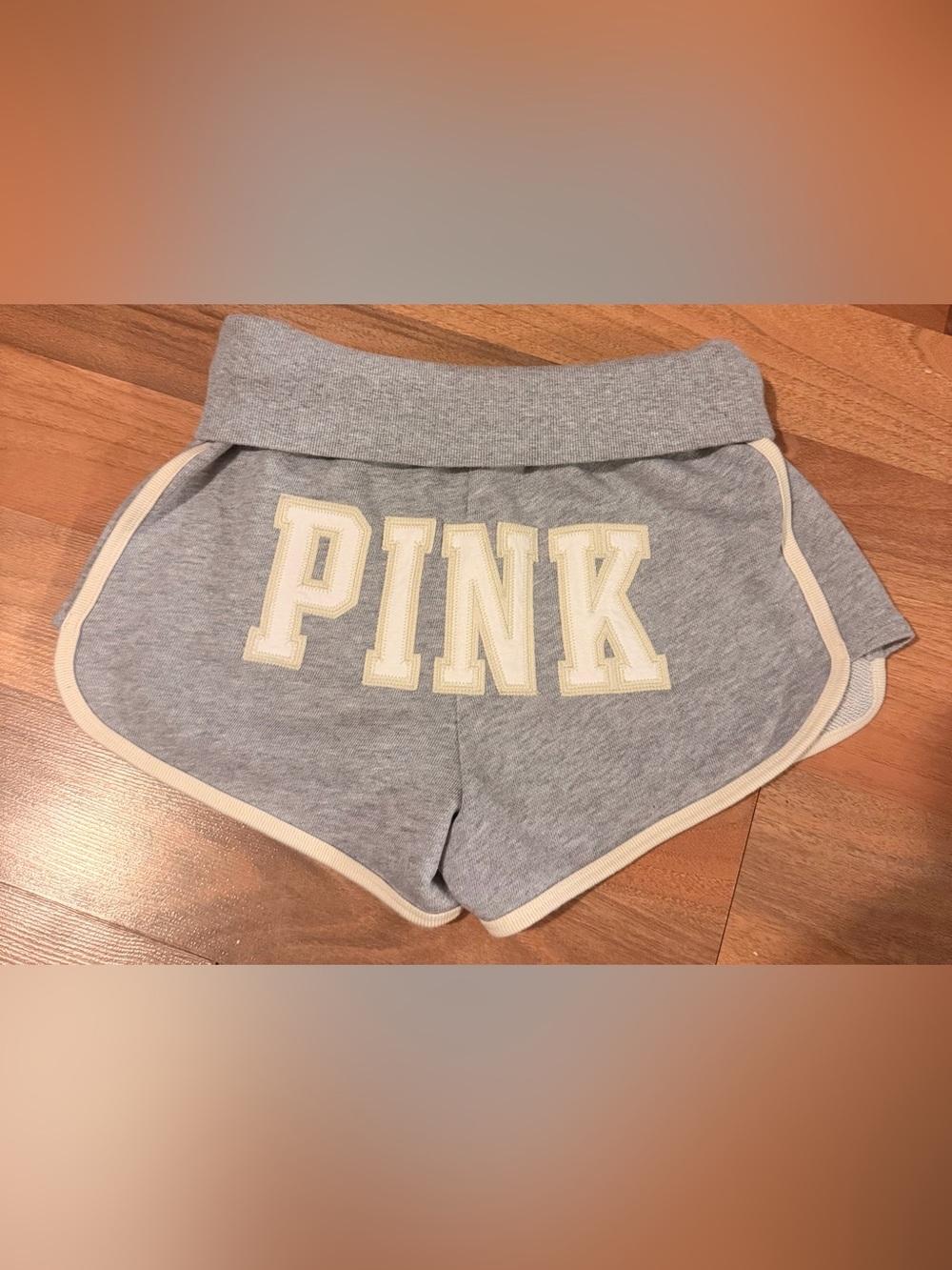 PINK Victoria's Secret Women's terry fold over Lounge Shorts